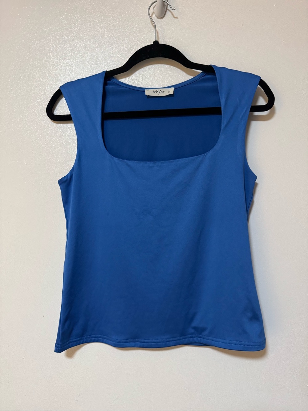 Wild Love Scoop Neck Tank Top in Blue for Women